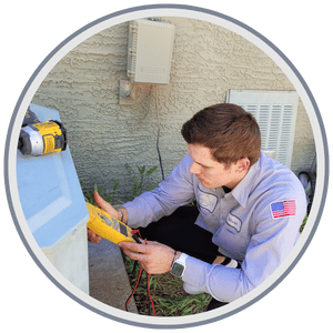 HVAC technician recommending the best heating and cooling system based on a home's specific needs