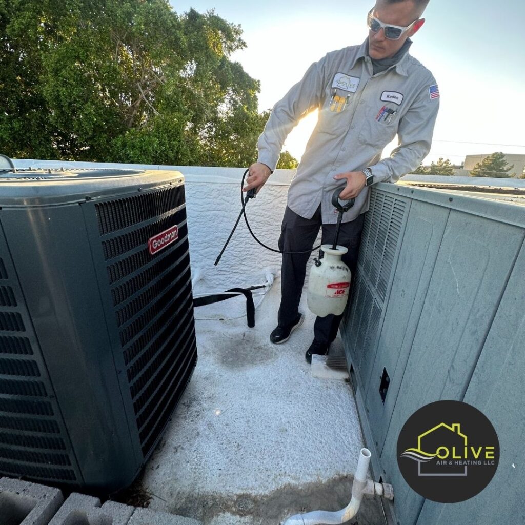 HVAC Contractor Explaining Common AC Repair Myths