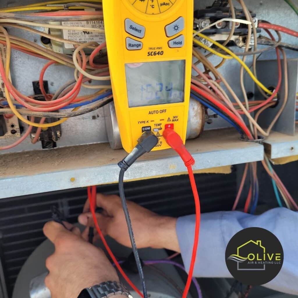 HVAC Contractor Performing Comprehensive AC Repair