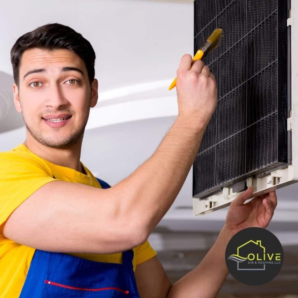 HVAC specialist performing budget-friendly AC Tune Up Queen Creek